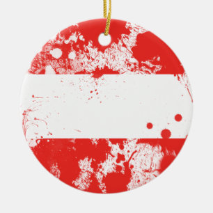 Flag of Austria Ceramic Ornament
