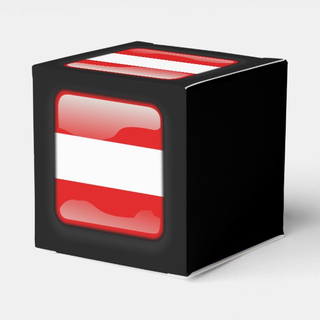 Flag of Austria Favor Box (Back Side)