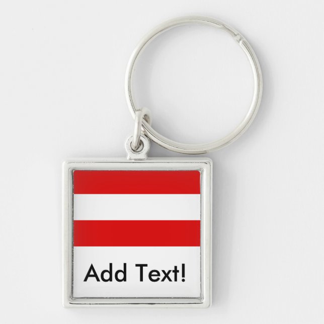Flag of Austria Keychain (Front)