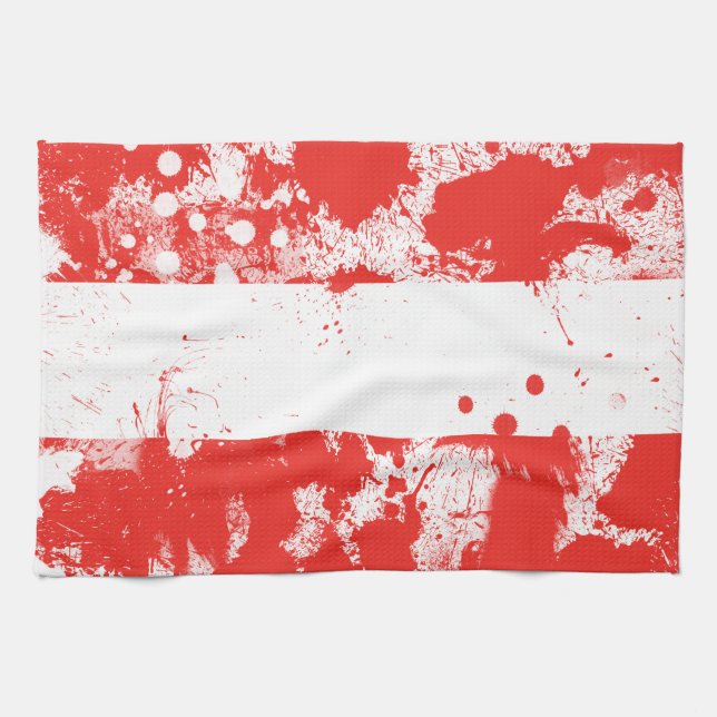 Flag of Austria Kitchen Towel (Horizontal)