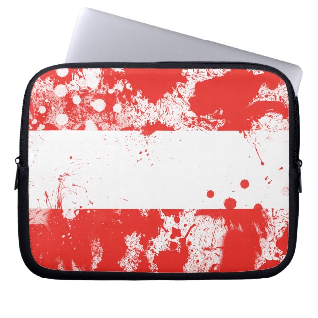 Flag of Austria Laptop Sleeve (Front)