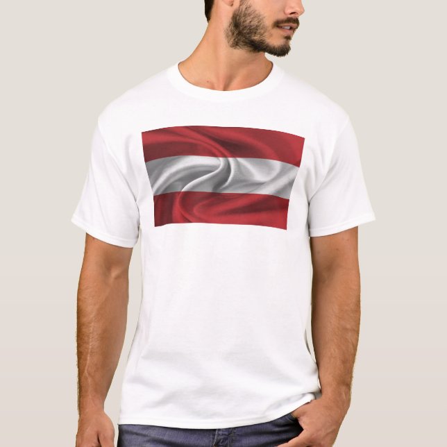 Flag Of Austria T-Shirt (Front)