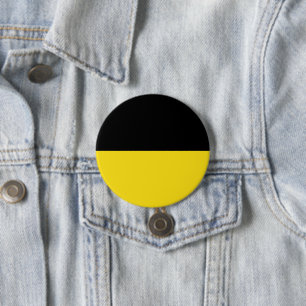 Flag of Baden Württemberg (German State) 3 Inch Round Button