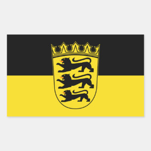 Flag of Baden-Württemberg Rectangular Sticker