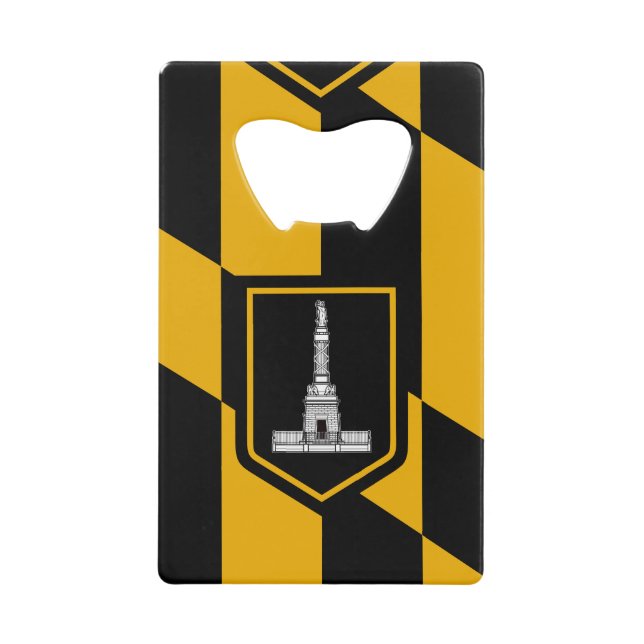 Flag of Baltimore, Maryland Credit Card Bottle Ope Credit Card Bottle Opener (Front)