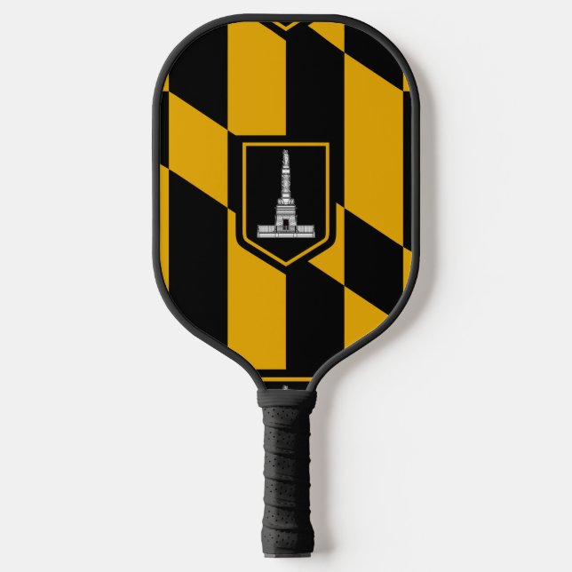Flag of Baltimore, Maryland Pickleball Paddle (Front)