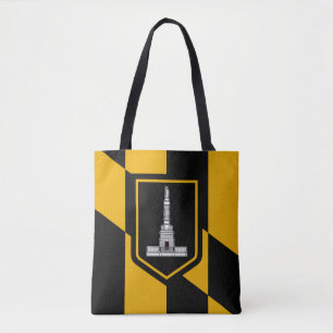 Flag of Baltimore, Maryland Tote Bag