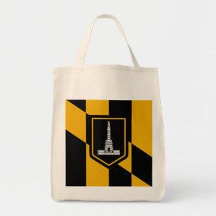 Flag of Baltimore, Maryland Tote Bag