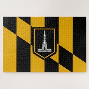 Flag of Baltimore (Maryland, USA) Jigsaw Puzzle