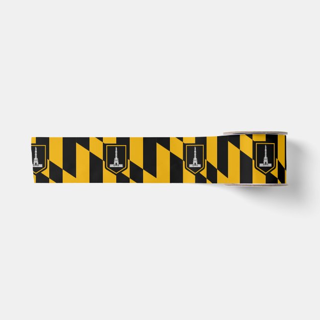 Flag of Baltimore (Maryland, USA) Satin Ribbon (Front)