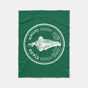 Flag of Bangkok, Thailand Fleece Blanket