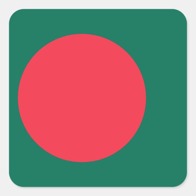 Flag of Bangladesh Square Sticker (Front)