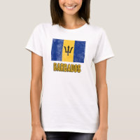 Flag of Barbados "Grunge" look.