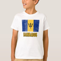 Flag of Barbados "Grunge" look.