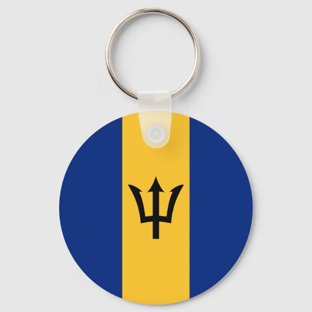 Flag of Barbados Keychain (Front)