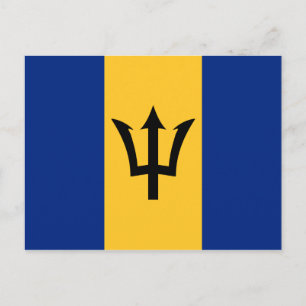 Flag of Barbados Postcard