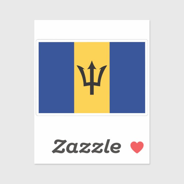 Flag of Barbados Sticker (Sheet)