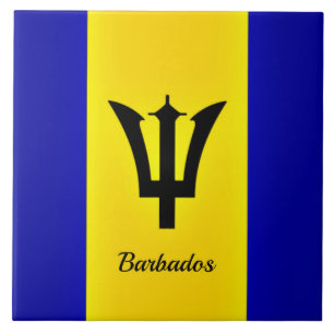 Flag of Barbados Tile