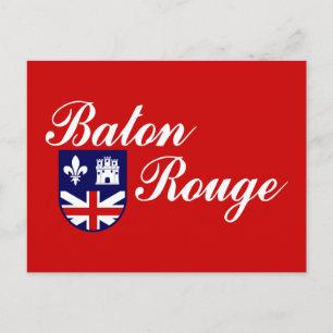 Flag of Baton Rouge, Louisiana Postcard