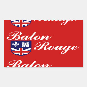 Flag of Baton Rouge, Louisiana Rectangular Sticker