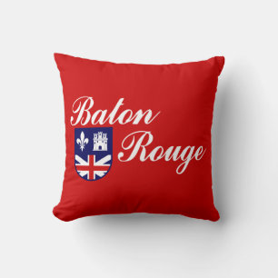 Flag of Baton Rouge (Louisiana) Throw Pillow
