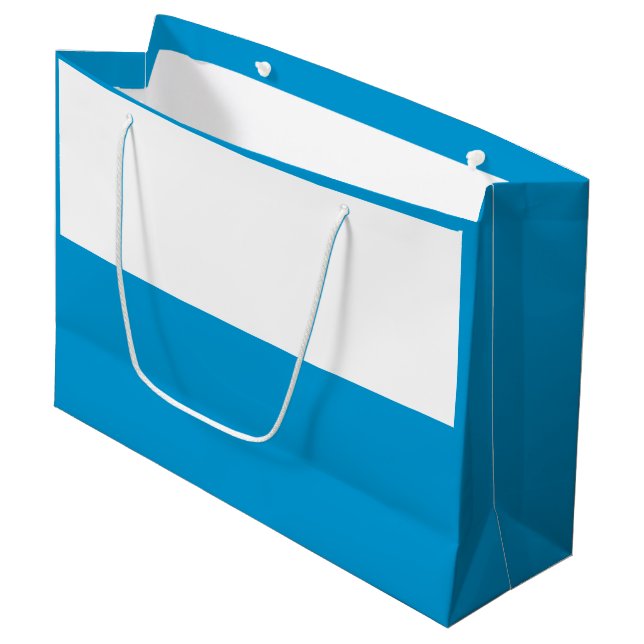 Flag of Bavaria Large Gift Bag (Front Angled)