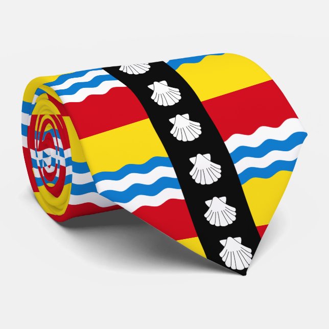 Flag of Bedfordshire Tie (Rolled)