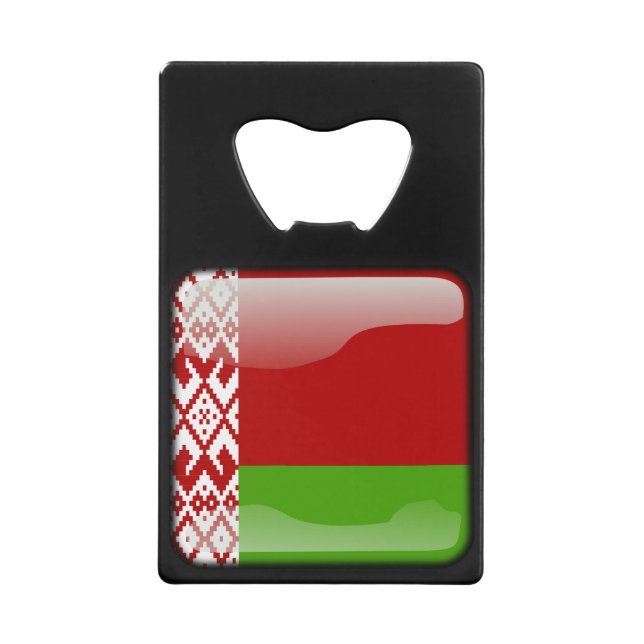Flag of Belarus Wallet Bottle Opener (Front)