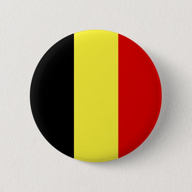 Flag of Belgium 2 Inch Round Button (Front)