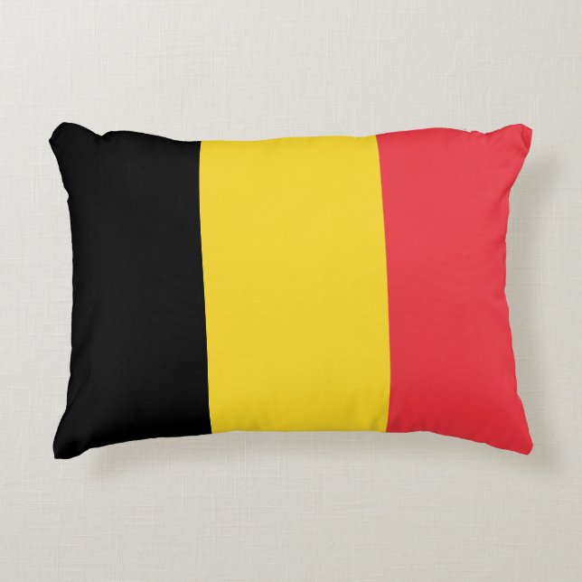 Flag of Belgium Accent Pillow (Front)