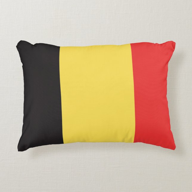 Flag of Belgium Accent Pillow (Front)