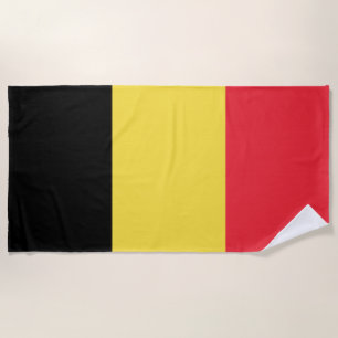Flag of Belgium Beach Towel