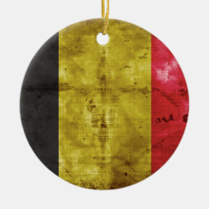 Flag of Belgium Ceramic Ornament