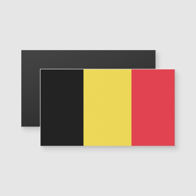 Flag of Belgium Magnetic Business Cards (Front/Back)