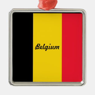 Flag of Belgium Metal Ornament