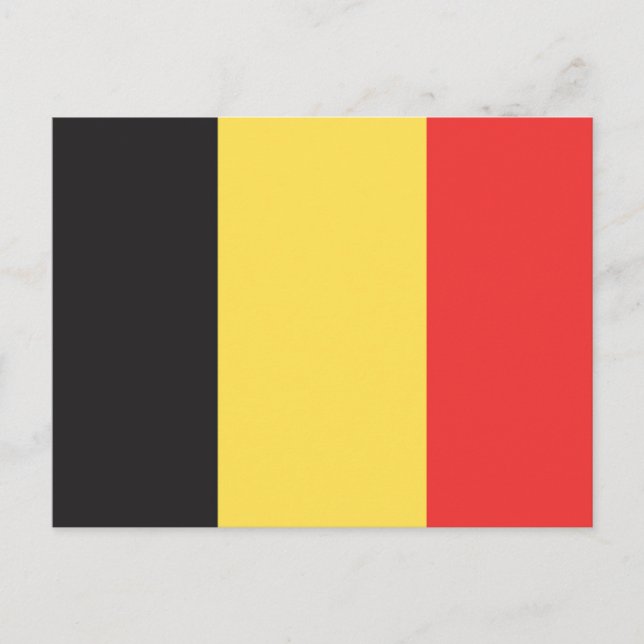 Flag of Belgium Postcard (Front)