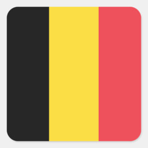 Flag of Belgium Square Sticker
