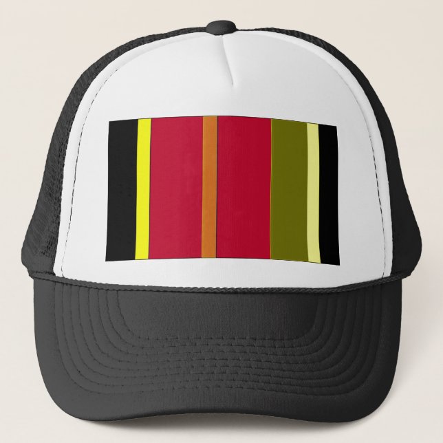 Flag Of Belgium Striped Hat (Front)