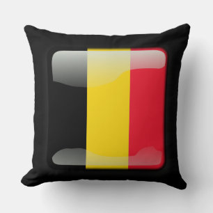 Flag of Belgium Throw Pillow