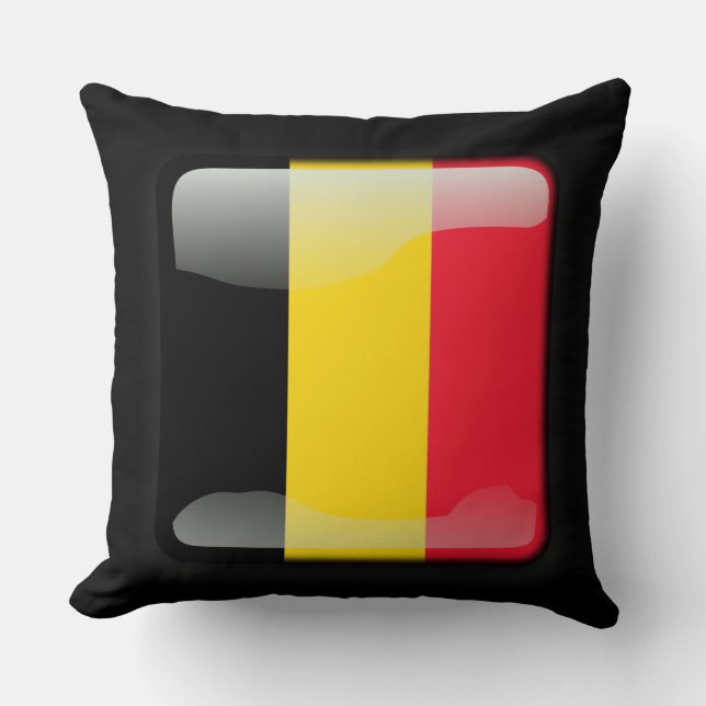 Flag of Belgium Throw Pillow (Front)