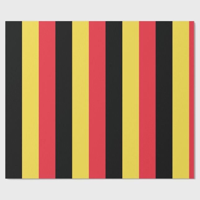 Flag of Belgium Wrapping Paper (Flat)