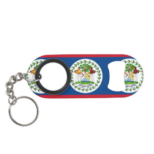 Flag of Belize Mini Bottle Opener
