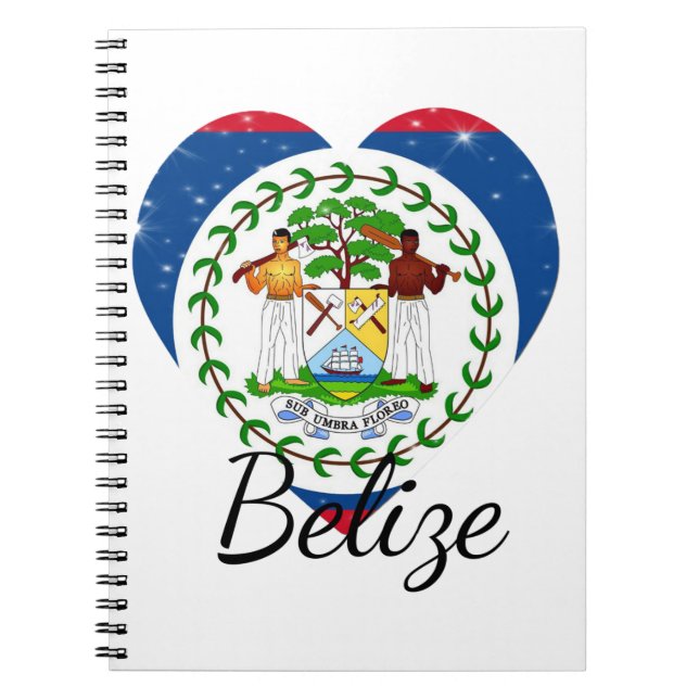 Flag of Belize. Notebook (Front)