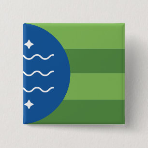 Flag of Bellingham, Washington 2 Inch Square Button