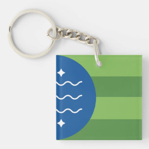 Flag of Bellingham, Washington Keychain