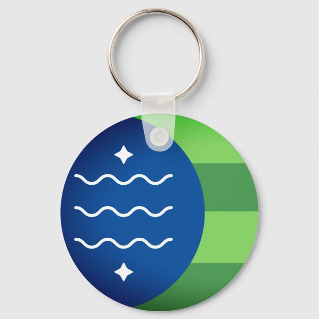 Flag of Bellingham, Washington Keychain (Front)