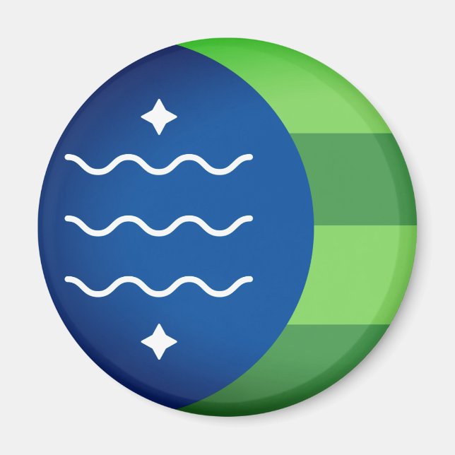 Flag of Bellingham, Washington Magnet (Front)