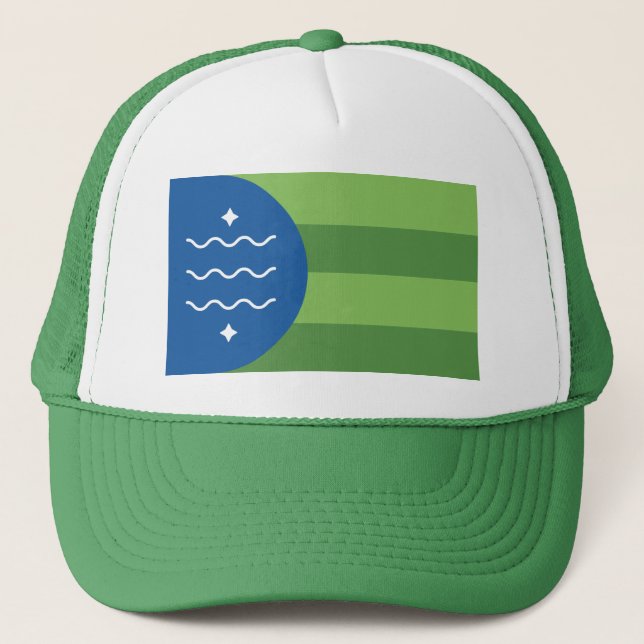 Flag of Bellingham, Washington Trucker Hat (Front)