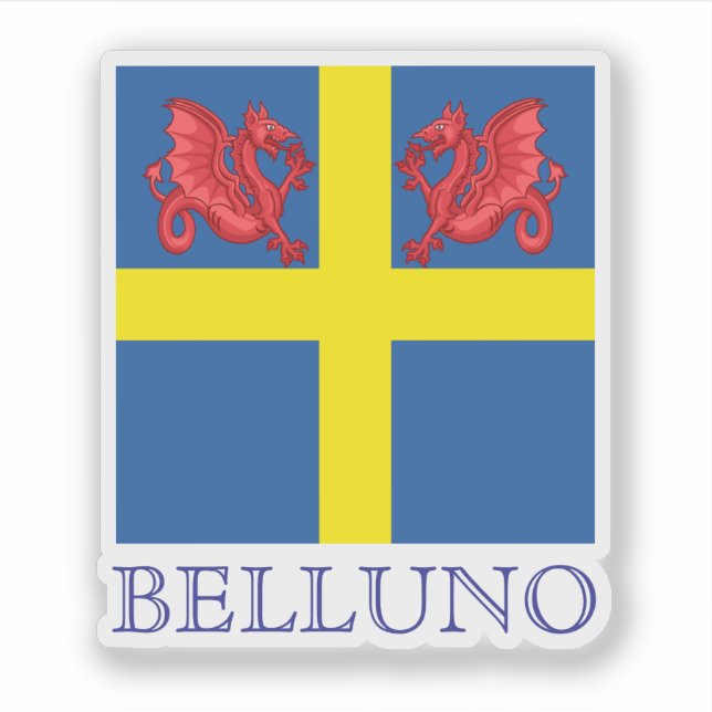 Flag of Belluno, Italy (Front)