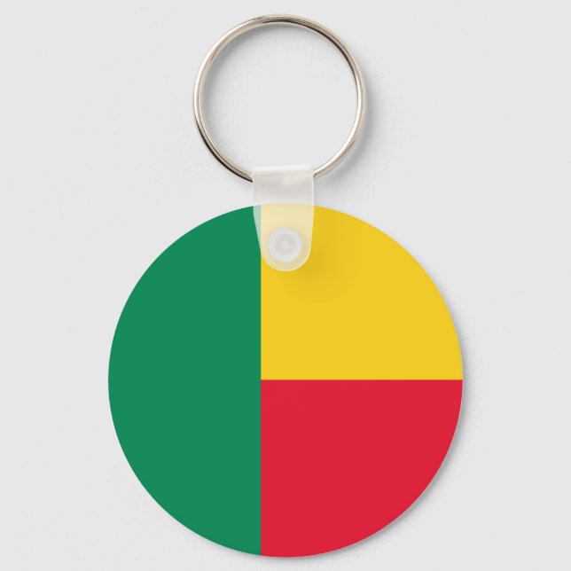 Flag of Benin Keychain (Front)